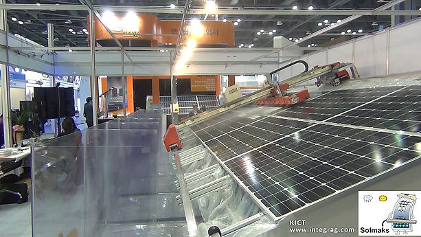 Automatic solar panel cleaning solution